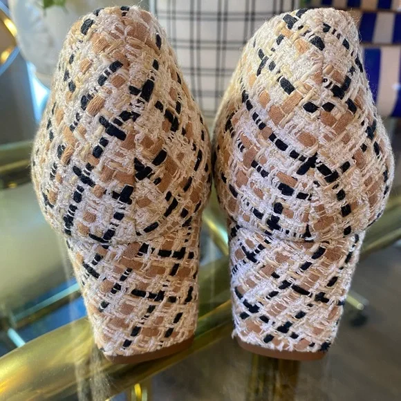 Talbots Tweed Kayla Block Heel Pumps with Buckle - Picture 8 of 9